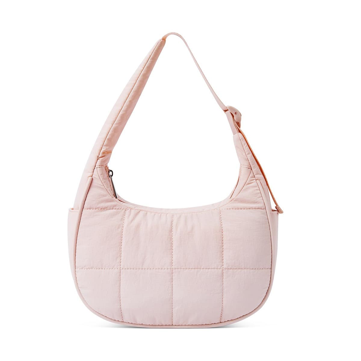 light-root Colour Trendy Nylon Puffer Shoulder Bag for Women - Lightweight