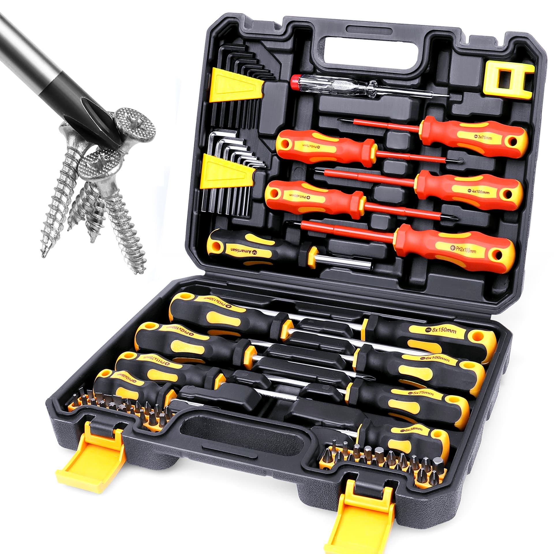 72-Piece Professional Precision Screwdriver Set - Magnetic Repair Tool Kit
