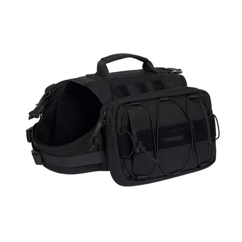 Black Dog Saddle Bag Harness for Outdoor Adventures