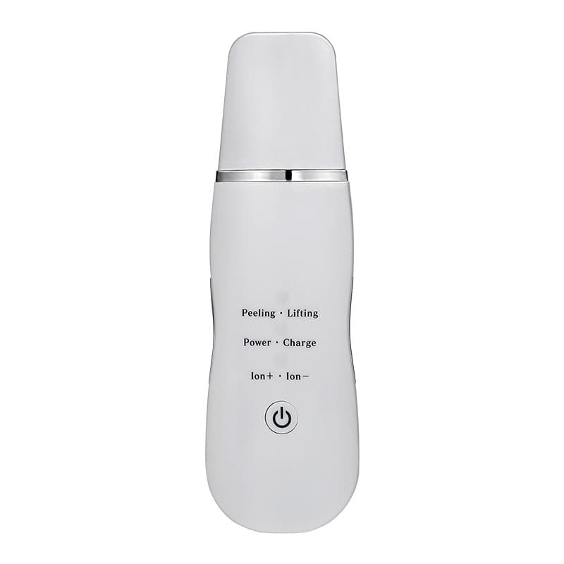 Ultrasonic Skin Scrubber - Deep Cleansing, Peeling, Lifting & Ion - White
