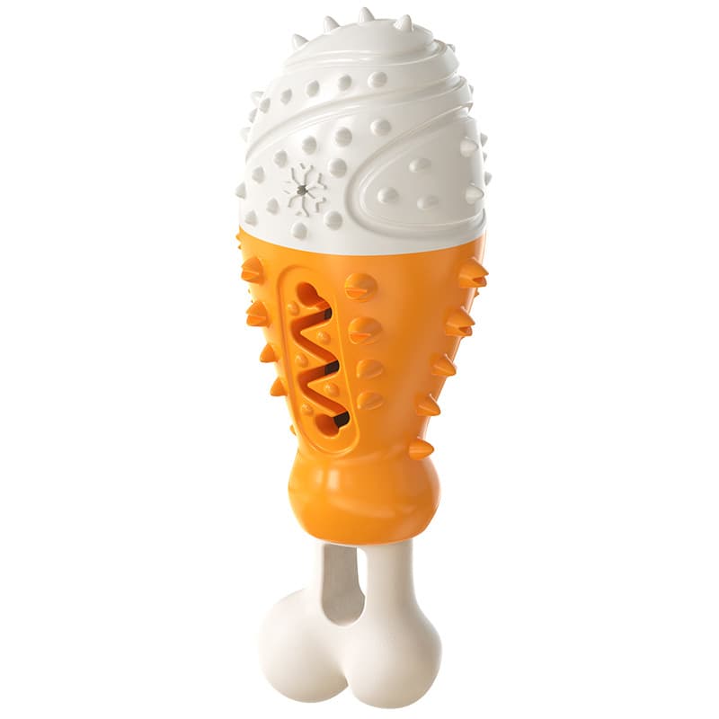 Multifunctional Dog Toy with Cooling, Dental Care & Floating - Orange