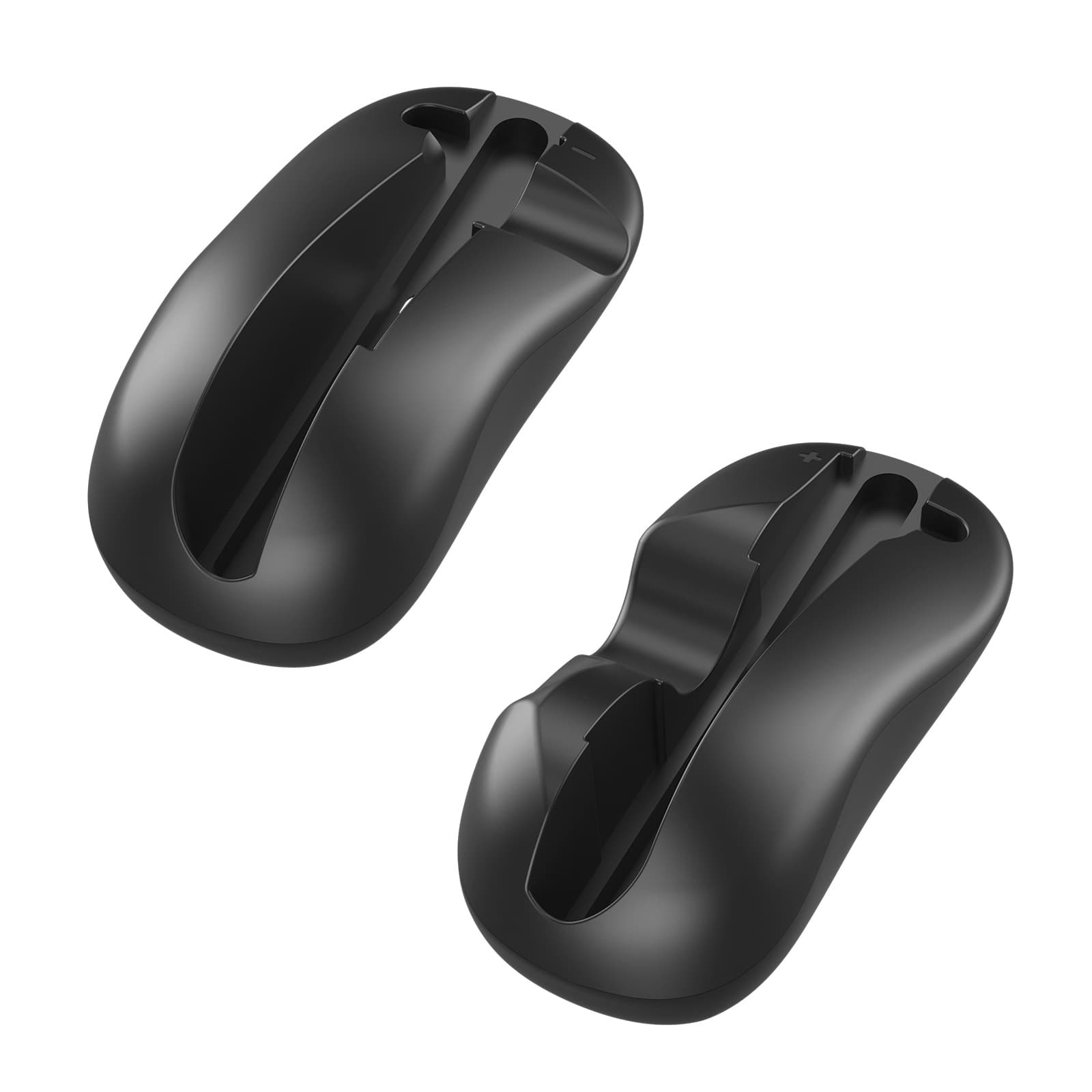 Ergonomic Mouse Grip for Nintendo Switch Joy-Con - 2-Pack Controller - Black