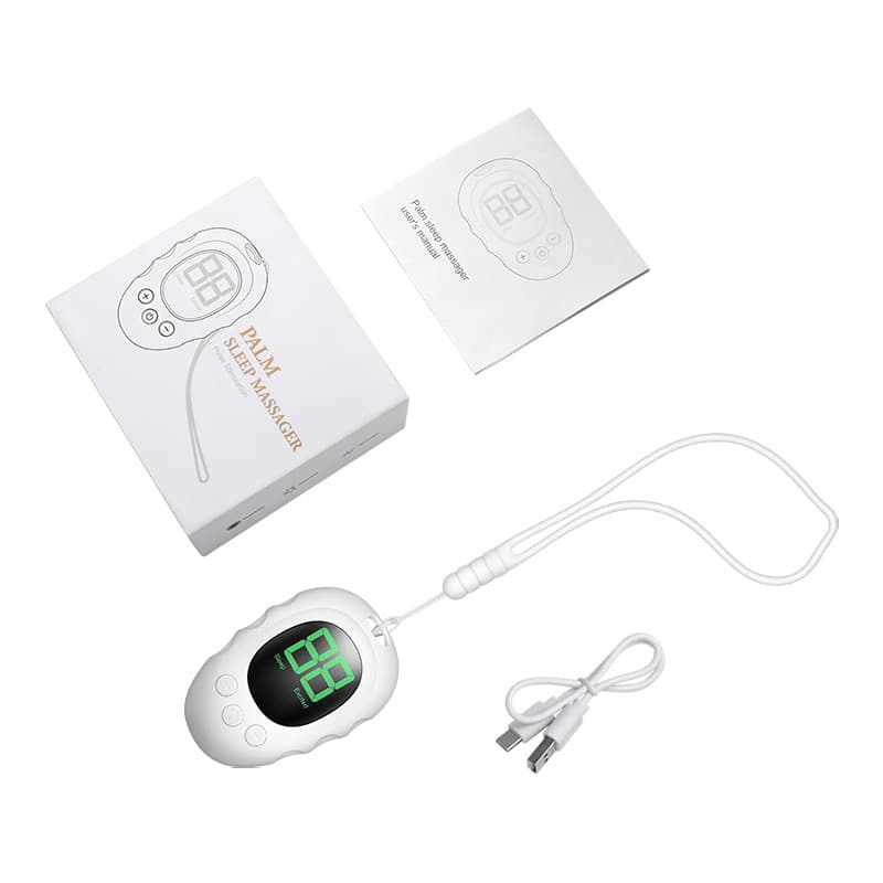 Handheld Microcurrent Sleep Aid Device - USB Rechargeable Pulse - White