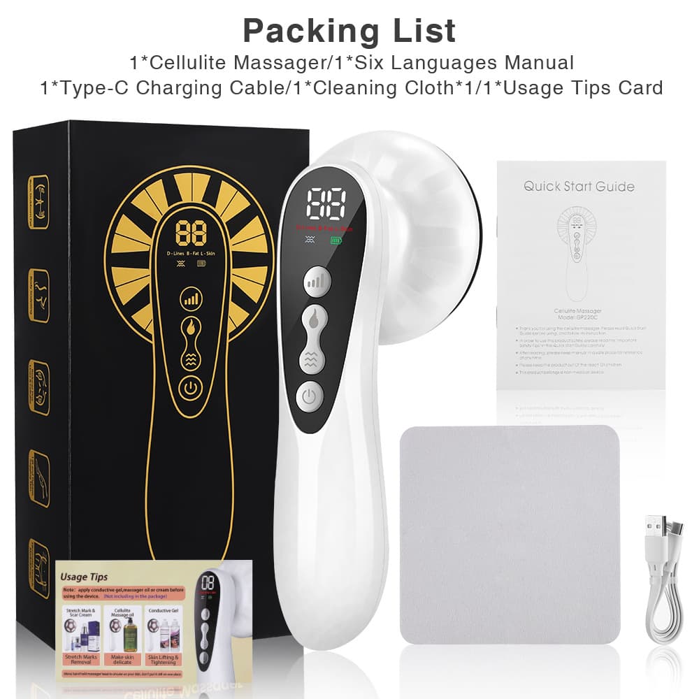 Advanced Multi-Technology Body Contouring Device - 5-in-1 Skin - White