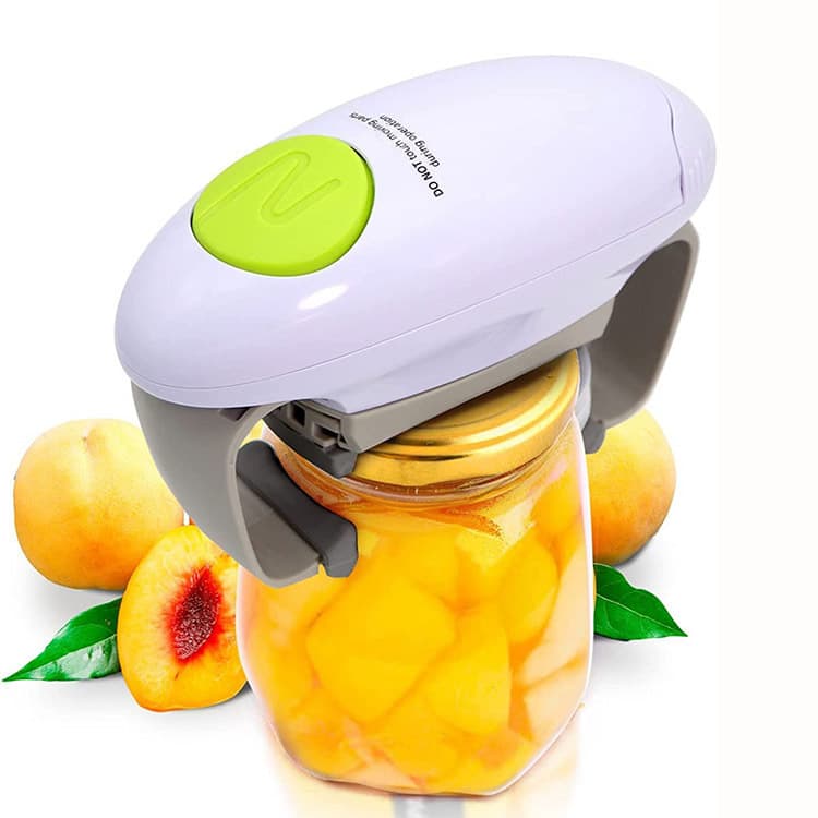 Effortless Electric Jar Opener - Automatic Grip for Arthritis - White