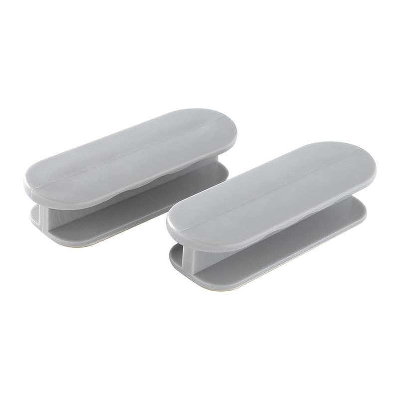 Grey 10-Pack No-Drill Window Handle Cabinet Pulls - Adhesive Mounting
