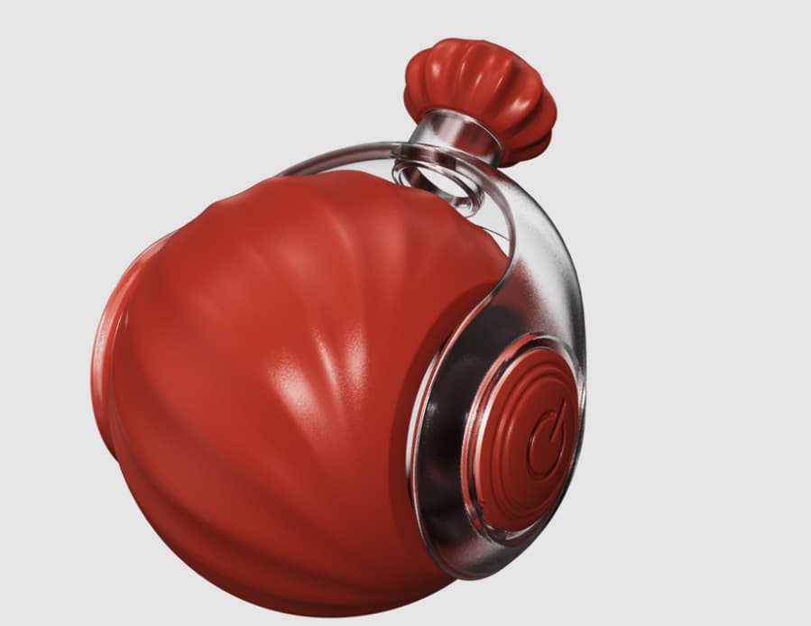 Red Interactive Smart Electric Cat Toy Ball - Automatic Irregular Rolling
