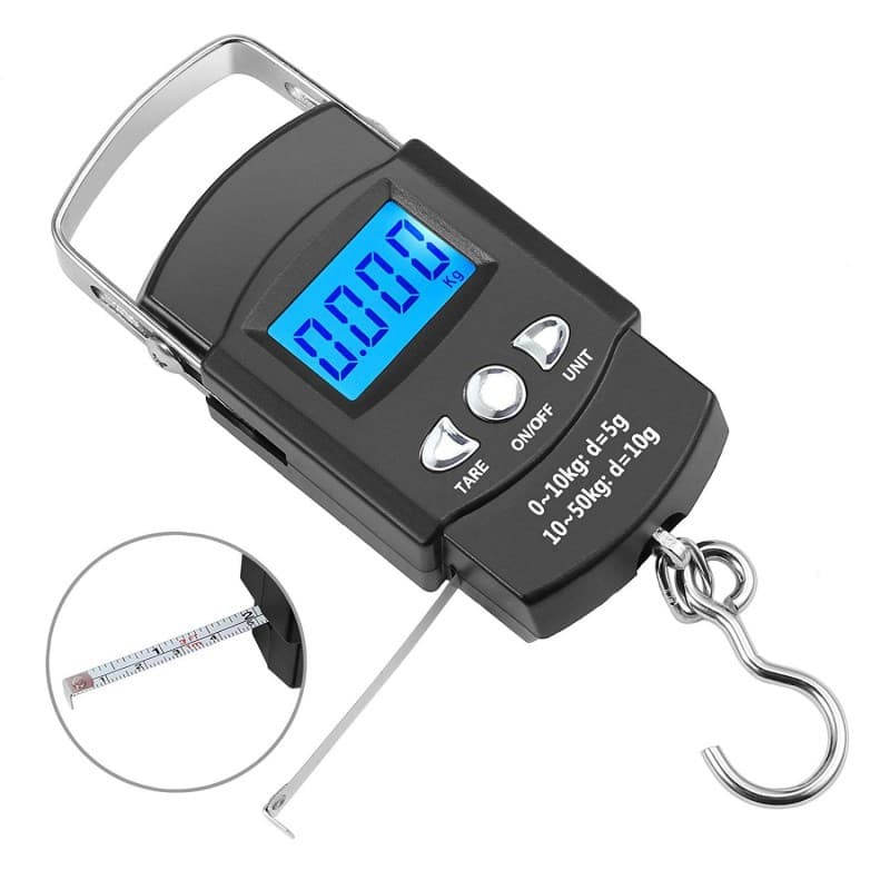 Heavy-Duty Digital Hanging Scale (2-Pack) - 50kg Portable Luggage & Fishing