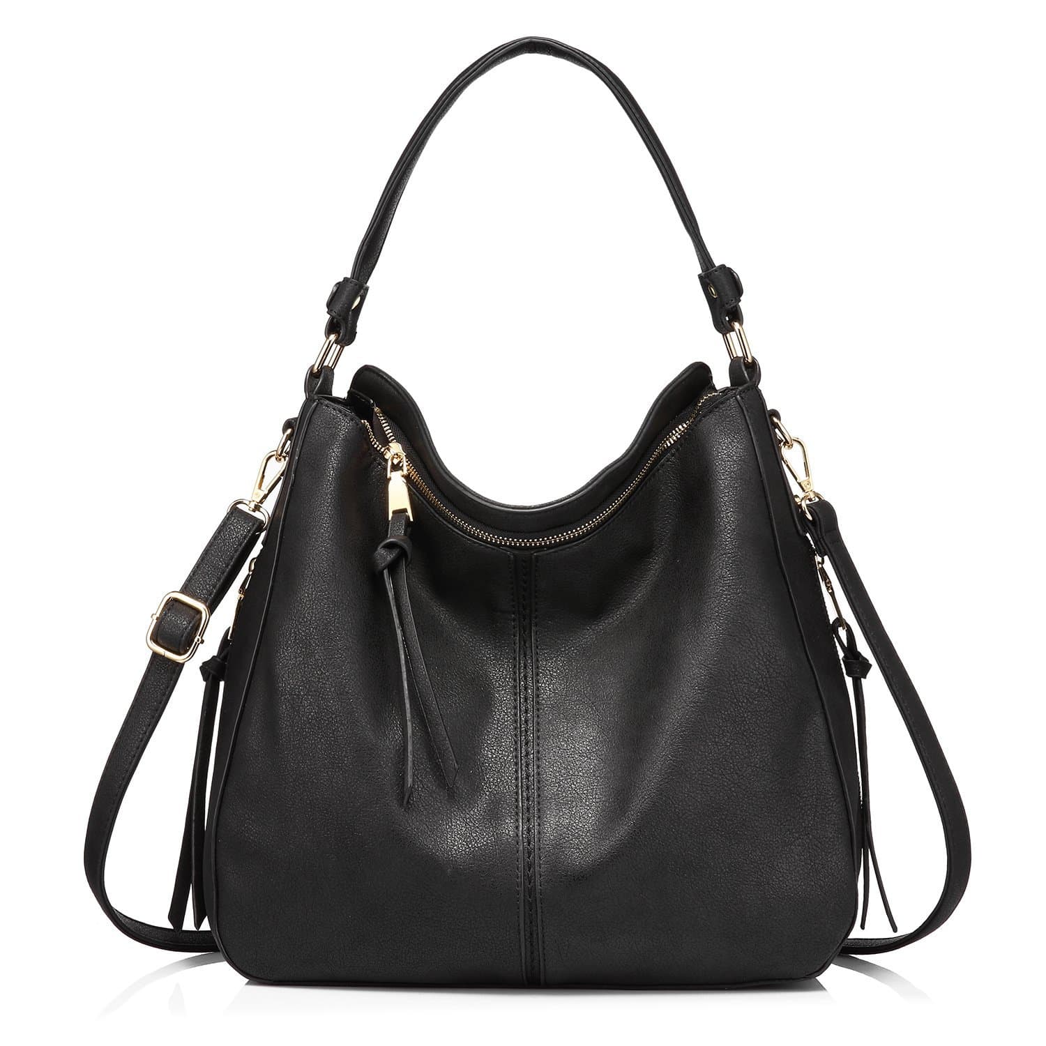 Black Foreign Trade Fashion Large Capacity Handbag - European & American
