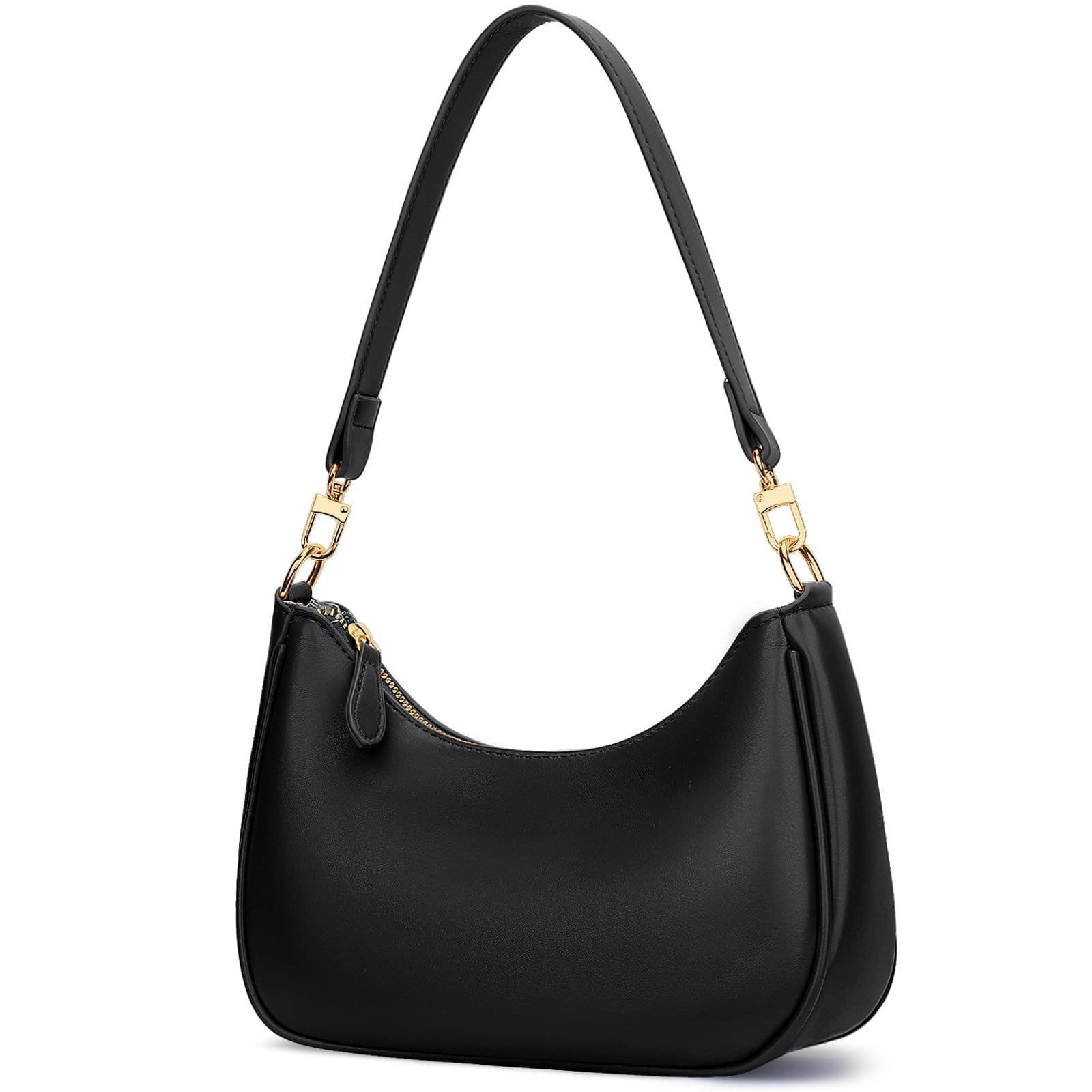 Women's Retro Shoulder Bag Classic 90s Style Underarm Purse Faux Leather