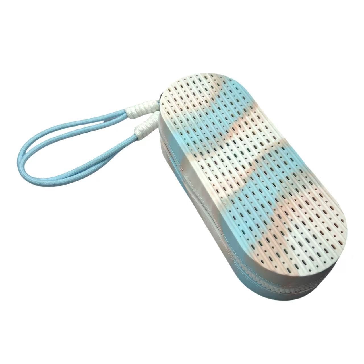 Blue-white Breathable Silicone Swim Goggles Case Shockproof - Blue white