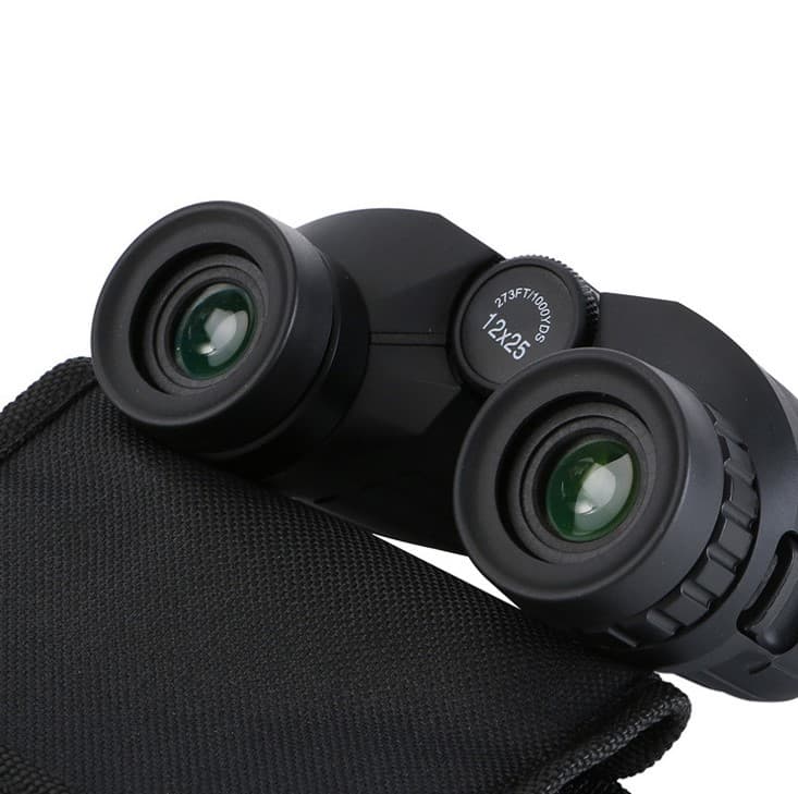 Compact 12x25 Binoculars High Power HD BAK4 Prism Waterproof Telescope