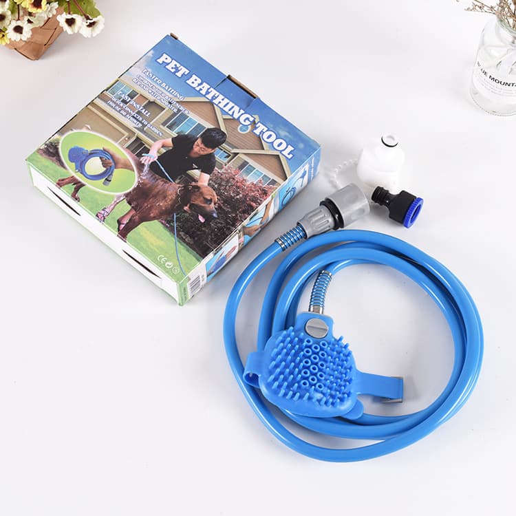 2-in-1 Pet Bathing Tool With Faucet Adapter & 2.2m Long Reach - Convenient