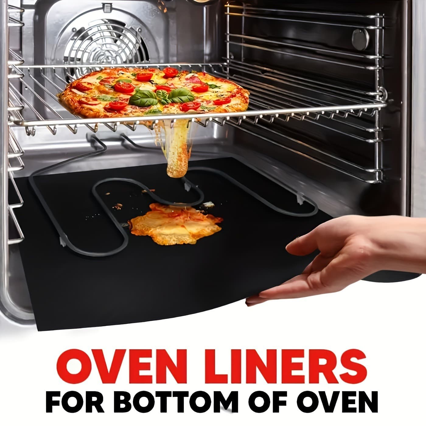 2-Pack 33 × 40 cm Reusable Drip Guard for Ovens, Grills & Microwaves