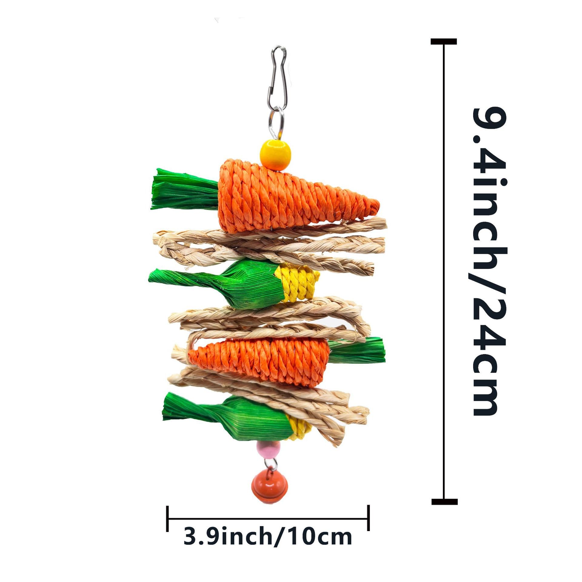 2-Pack Radish and sweetcorn skewers Bird Chew Toy for Parrots, Budgies