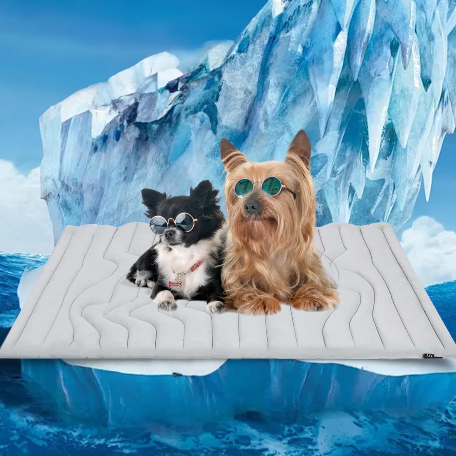 Pet Cooling Mat Self Cooling Pad for Dogs Cats Dual Sided - 51 × 41 cm