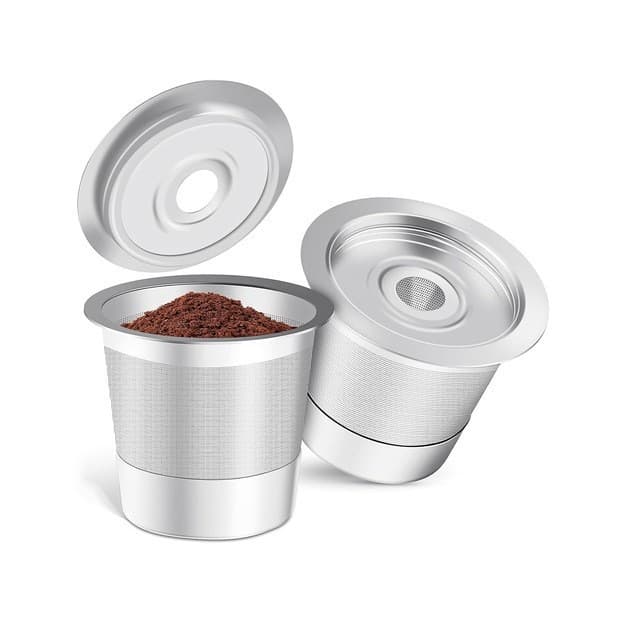 2-Pack Reusable K-Cup Coffee Pod for Keurig Brewers - 304 Steel Refillable