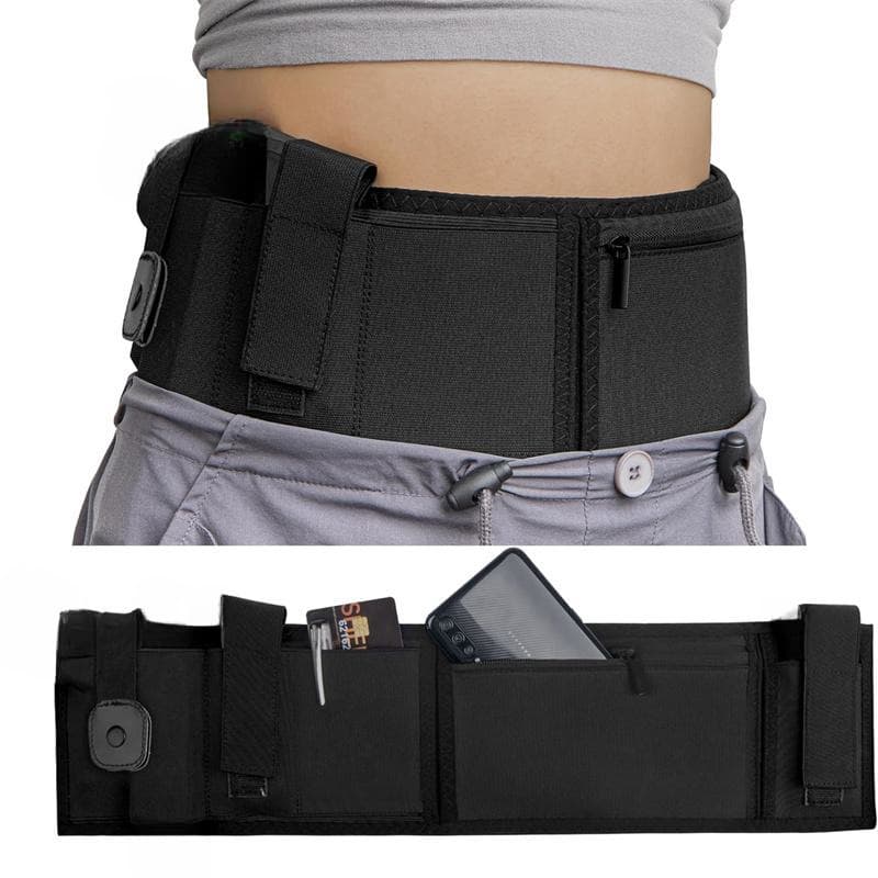 Black Multi-Functional Concealed Tactical Belly Band - Size 55 inch