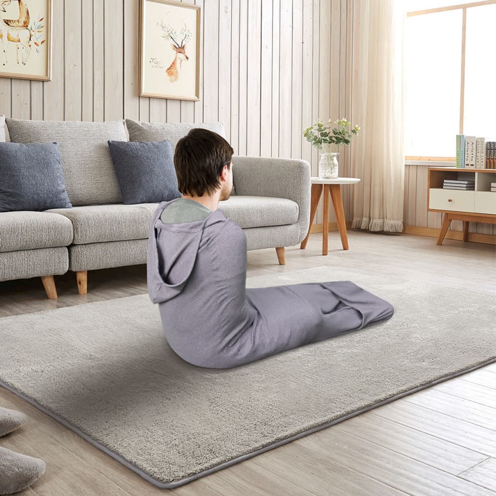 Soft Fleece Wearable Shark Sleeping Bag - Thickened - S 140 × 35 cm