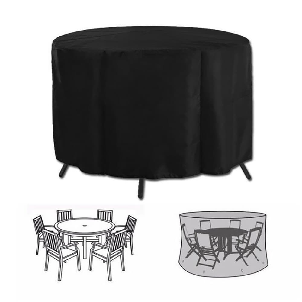 Heavy Duty Oxford Outdoor Round Table Cover (230 × 110 cm) - Waterproof