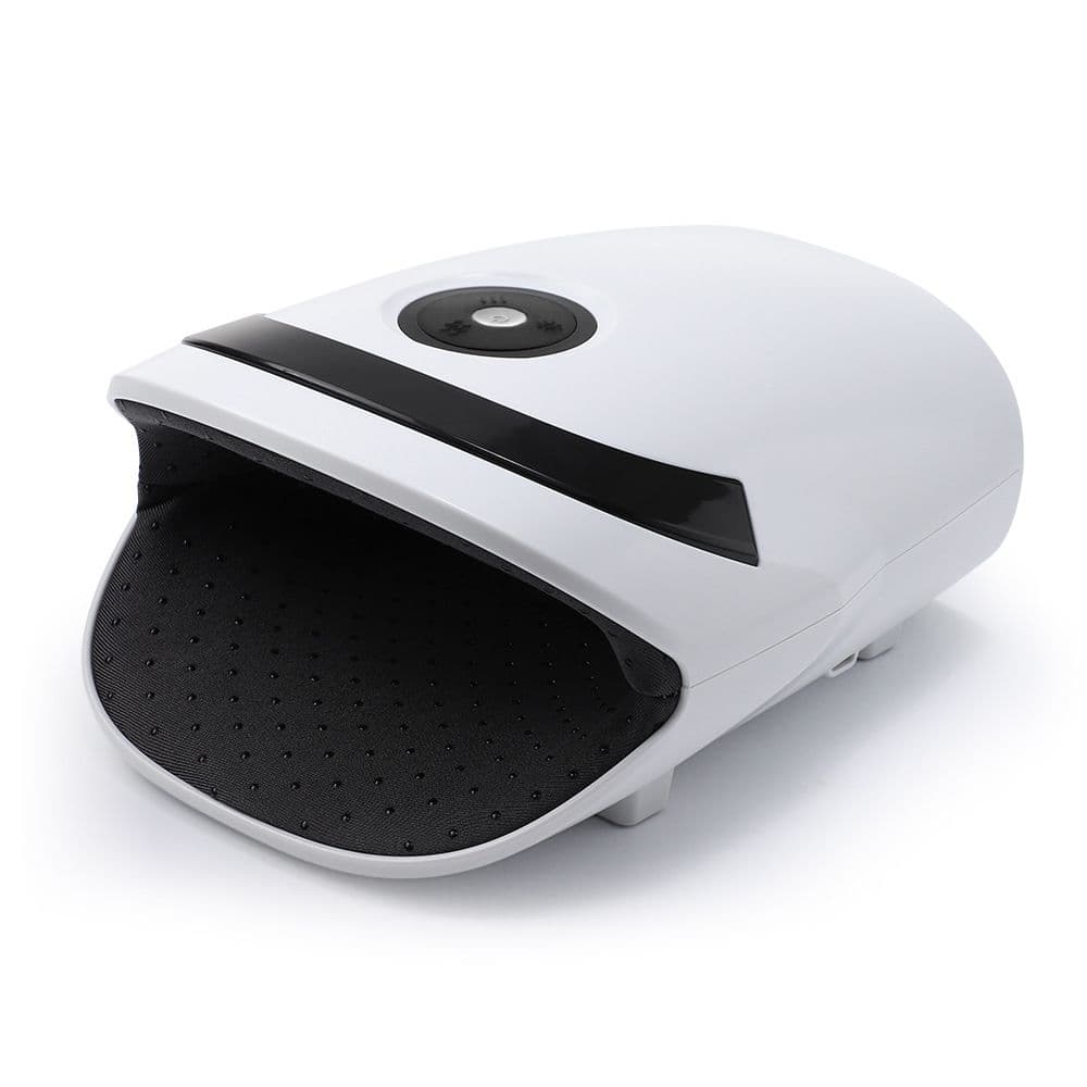 White Portable Electric Hand Massager - USB-C Rechargeable, Airbag