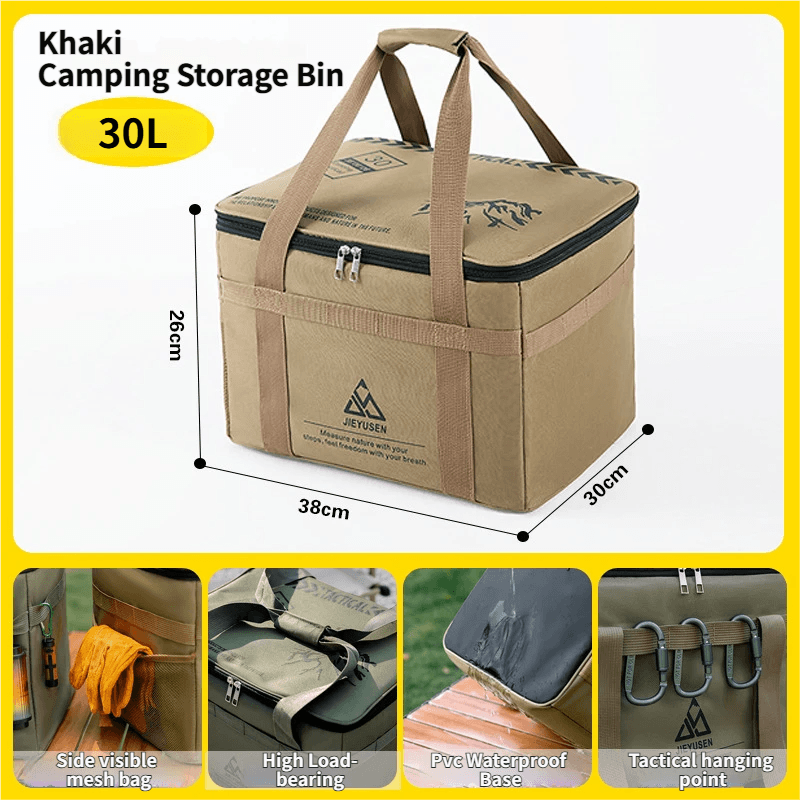 30L Collapsible Outdoor Tactical Organizer, Oxford Fabric Large Capacity