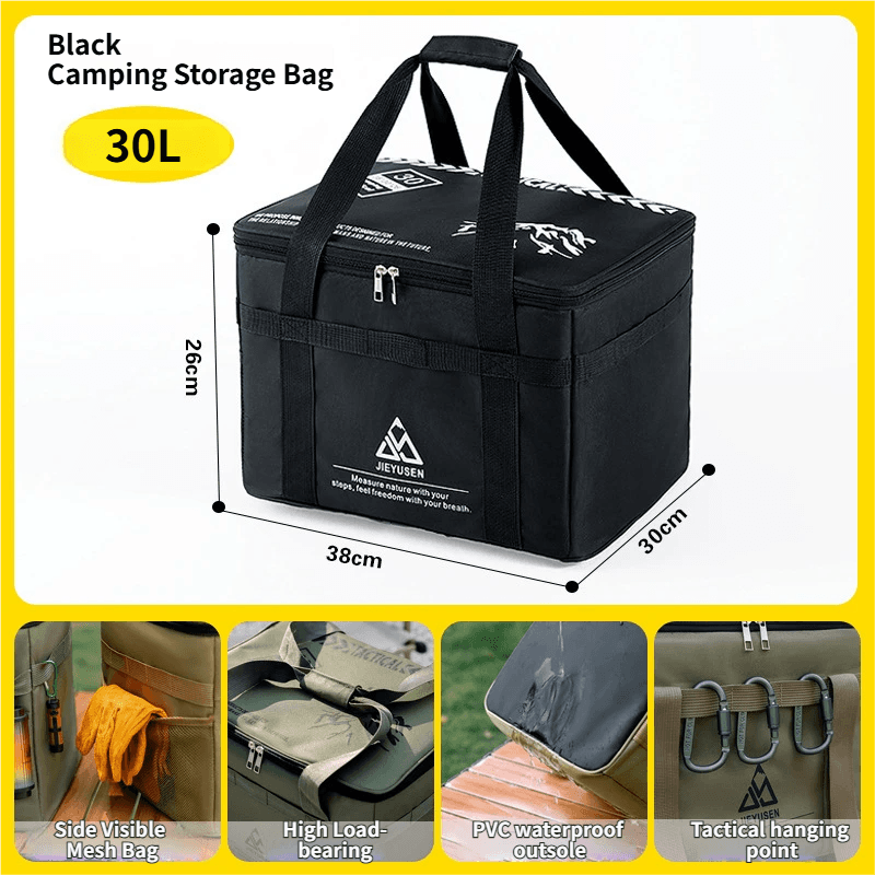 30L Collapsible Outdoor Tactical Organizer, Oxford Fabric Large Capacity