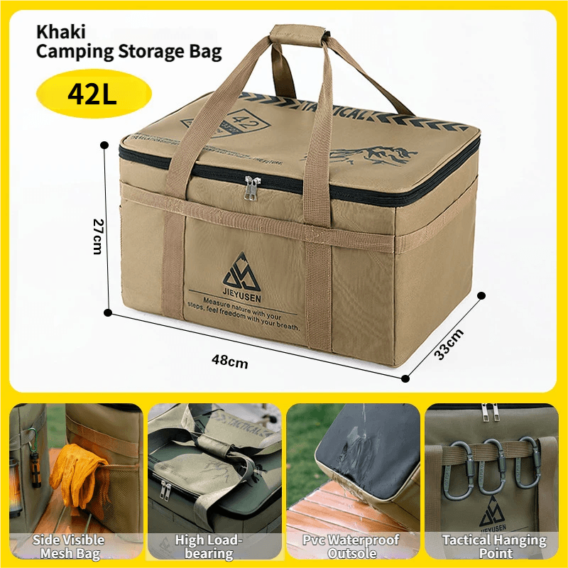 42L Collapsible Outdoor Tactical Organizer, Oxford Fabric Large Capacity