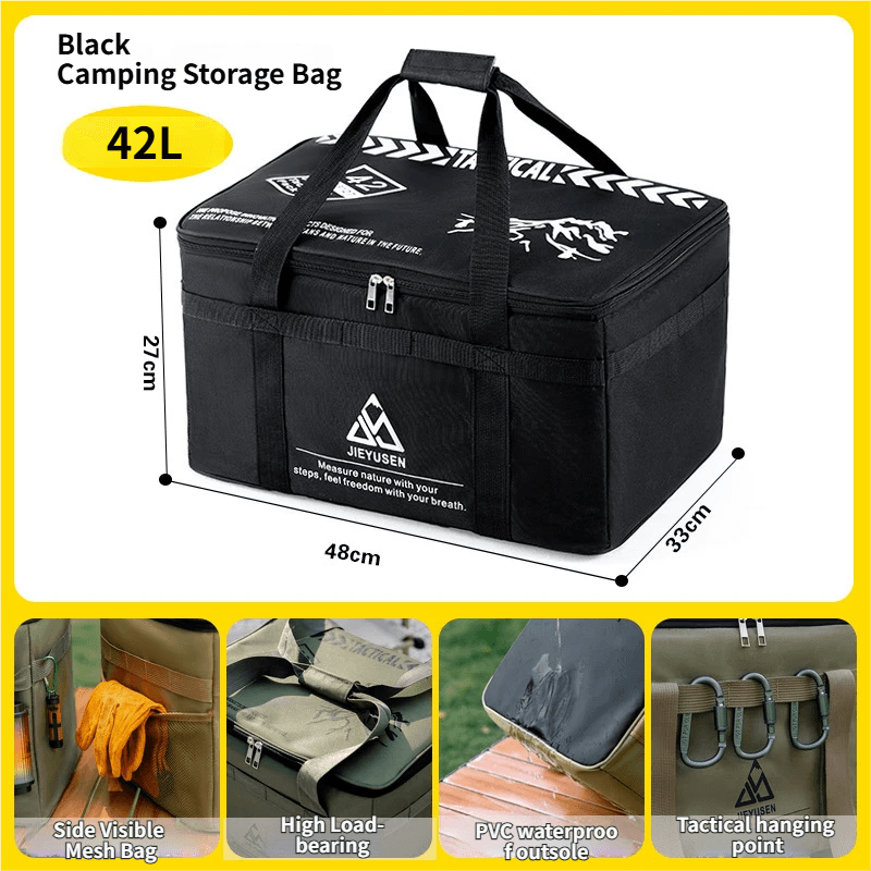 42L Collapsible Outdoor Tactical Organizer, Oxford Fabric Large Capacity