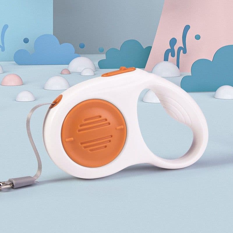 Orange 5M Automatic Retractable Dog Leash -Extendable Pet Lead