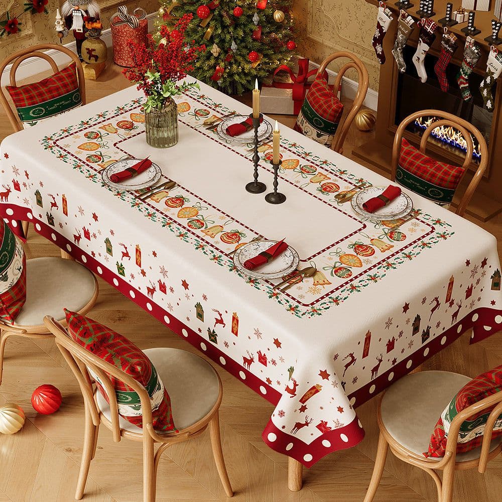 Christmas Waterproof Tablecloth (Christmas Collection Edition) 140 × 200 cm