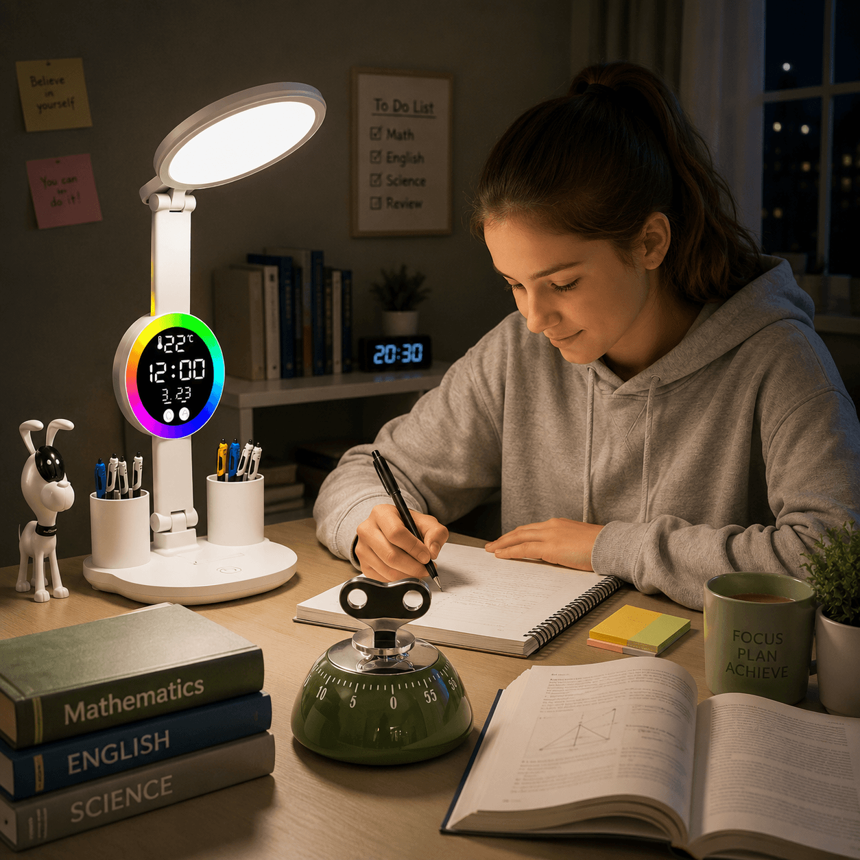Study Smarter Bundle LED Reading Lamp with Smart Display Pen - Display Green