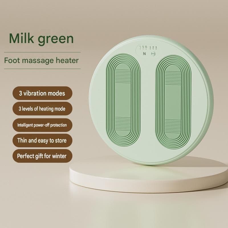Green USB Heated Foot Massager Foot Warmer Mat Electric Foot Heating Pad