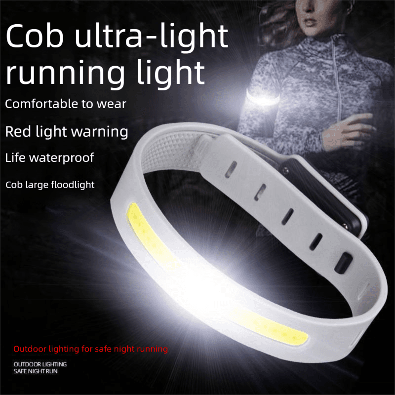 2 Pack Rechargeable Running Lights - USB-C Charging, 3 Lighting Modes