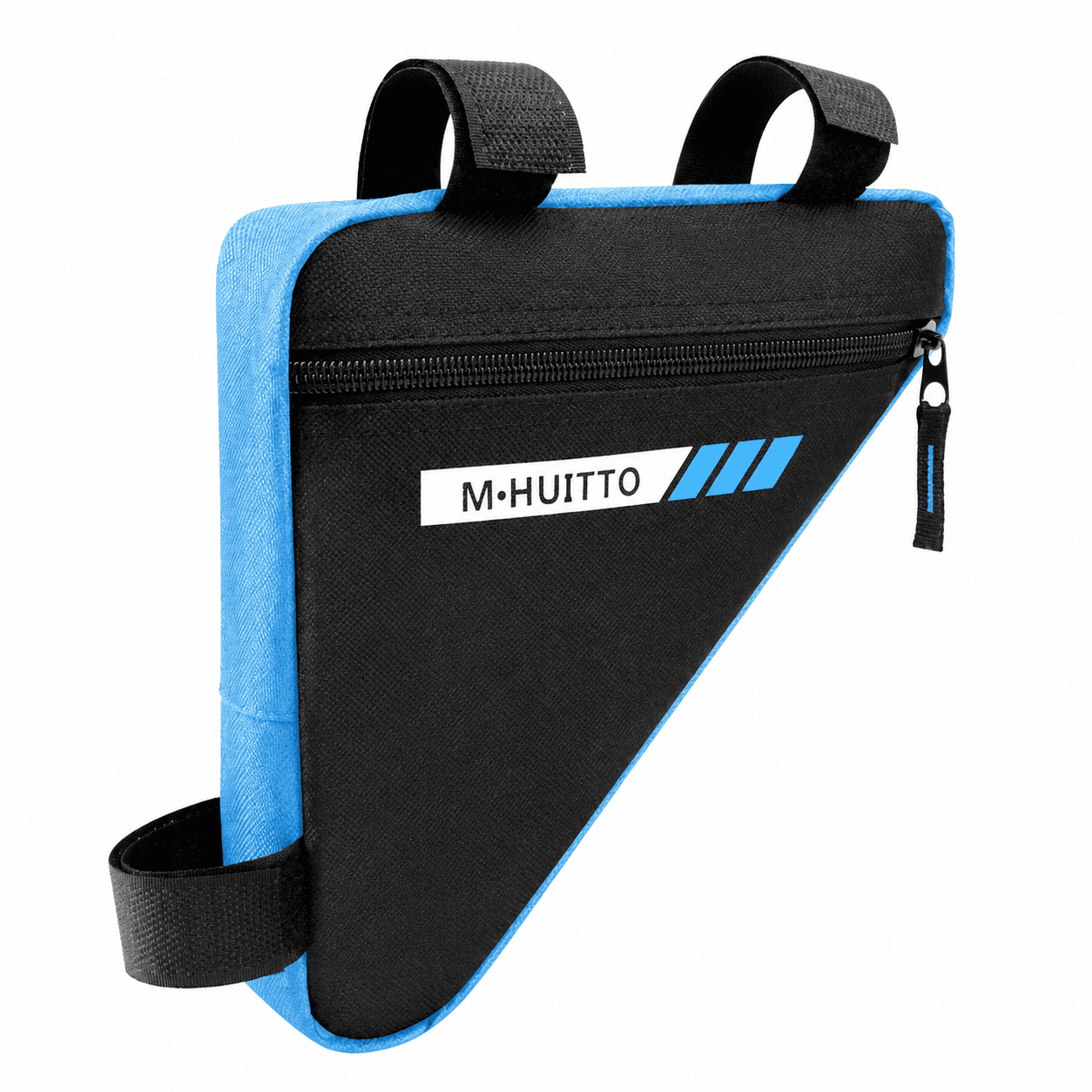 Black-blue Bicycle Frame Bag - Triangular Storage Bag for Cycling, Outdoor