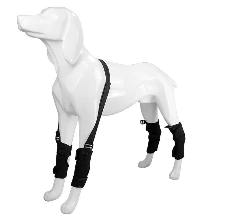 S Size Adjustable Dog Knee Brace set - Include front and hind legs Soft
