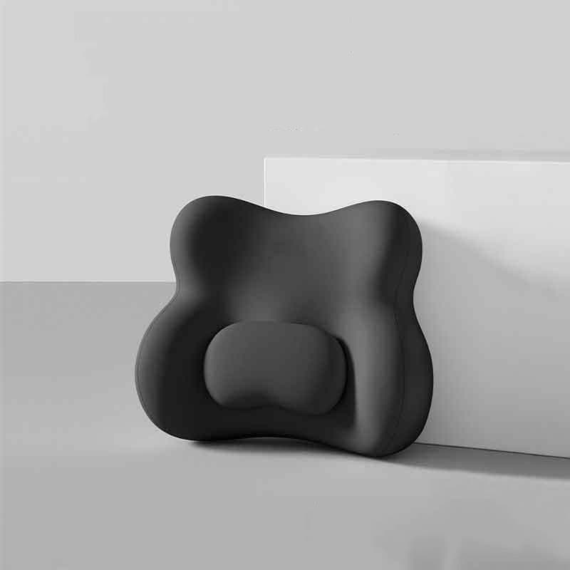 Black Ergonomic Memory Foam Lumbar Support Cushion for Office Chair