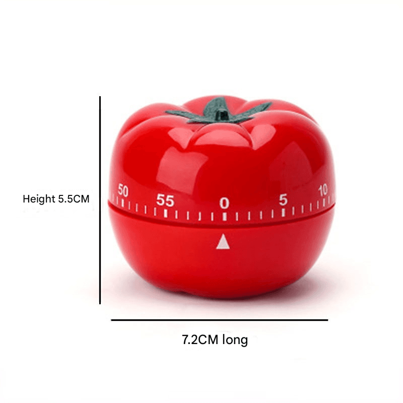 Big Size Tomato-shaped alarm Kitchen Timer - 60 Minute Mechanical Countdown