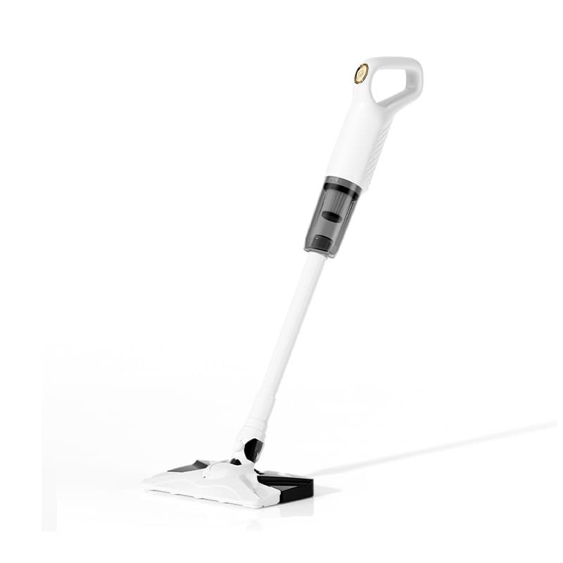White Cordless Vacuum and Mop Combo - 6kPa Suction, 2000mAh Battery, 180°