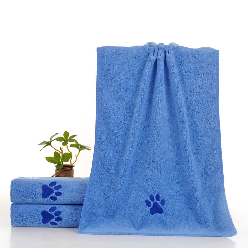 Blue 50 × 100 cm Pet Drying absorbent Towel for Dogs and Cats - Quick Dry