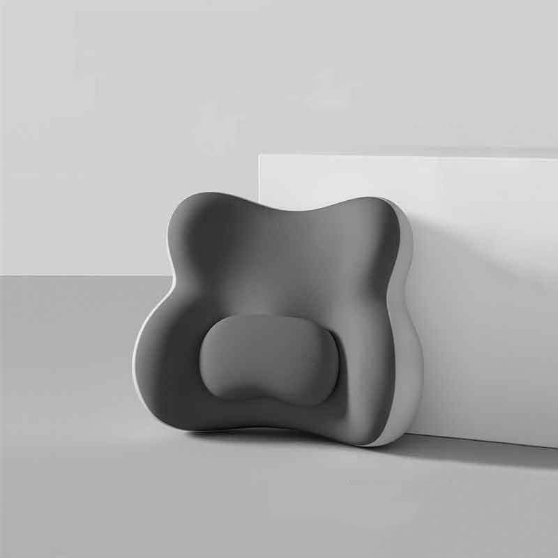 Two-tone Gray Ergonomic Memory Foam Lumbar Support Cushion - Two Tone
