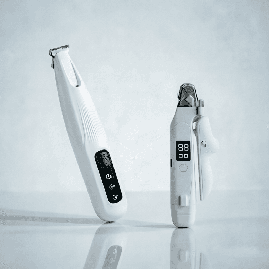 2 in 1 Pet Nail Clipper and Paw Trimmer Set USB Rechargeable Dog Cat
