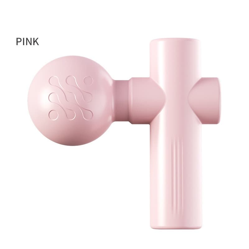 Pink Mini Massage Gun - Pocket-Sized Deep Tissue Percussion Massager with 4
