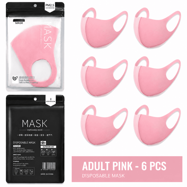 Summer Reusable Ice Silk Cooling Face Mask - Breathable 3D Mesh - Pink