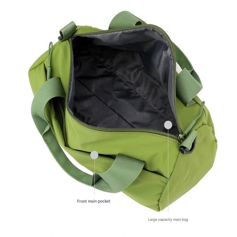 Green Lightweight Large Capacity Sports Duffel Bag - Portable Crossbody