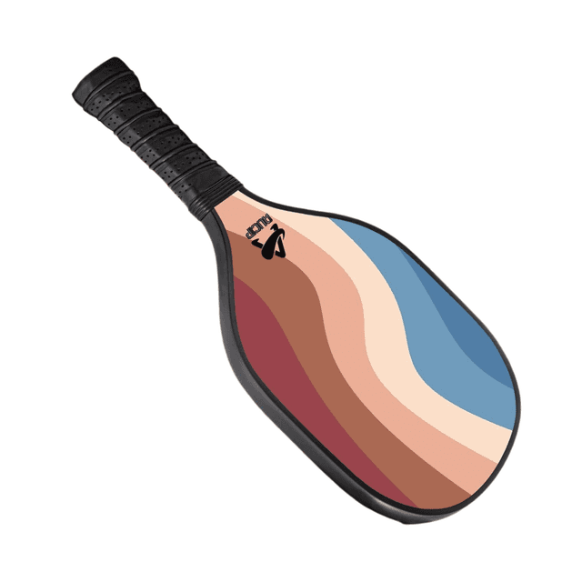 Lightweight 9-Ply Hard Basswood Pickleball Paddle with Curved Stripes Design