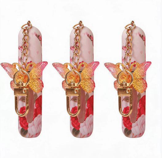 3 Pack Red 5 ml Portable Perfume Atomizer Keychain - Red Perfume Spray