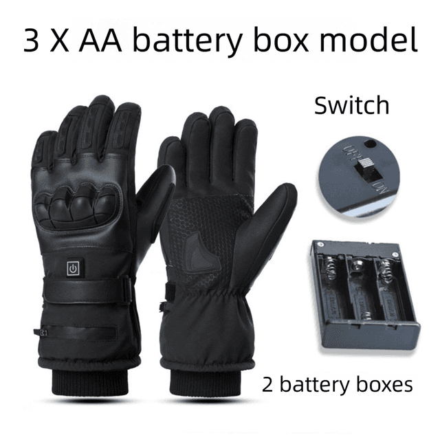 Winter 3 Level Intelligent Heated Gloves with Touchscreen - Battery Operated