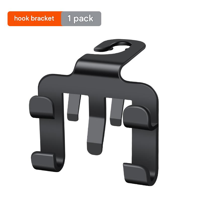 1-Piece Multifunctional Car Seat Back Hook and Phone Holder - ABS Material