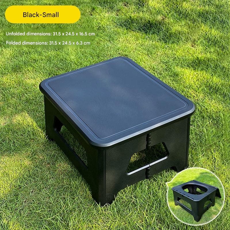 Black Small size Portable Folding Toilet Stool - PP Material - 100kg Load